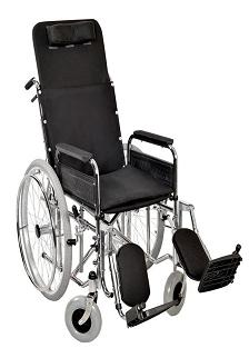 sırtı yatarlı tekerlekli sandalye  
