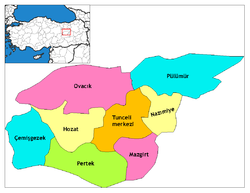 Tunceli'nin ilçeleri 